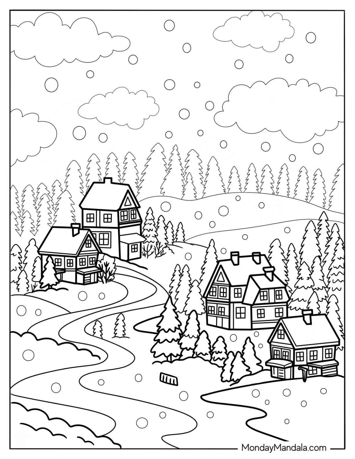 60 Winter Coloring Pages Free PDF Printables 60 Winter Coloring Pages Free PDF Printables