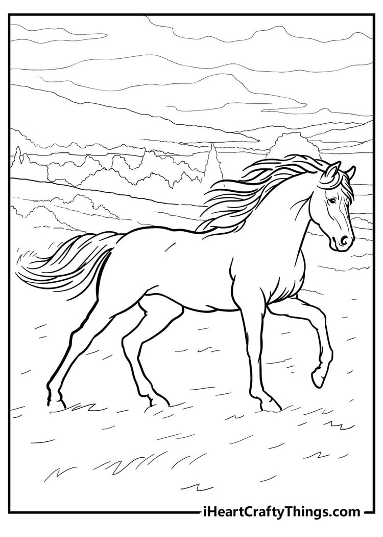 horse coloring pages to print