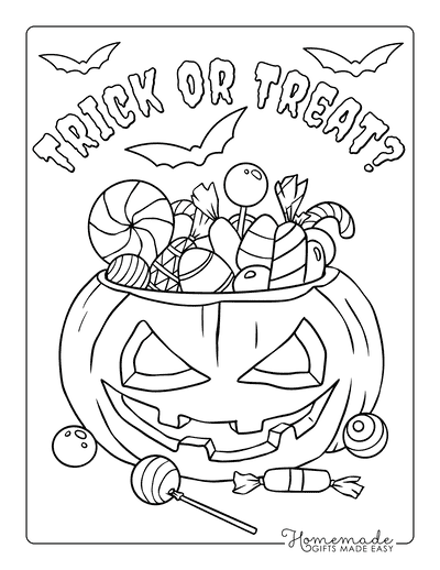 80 Free Halloween Coloring Pages Printable PDF 