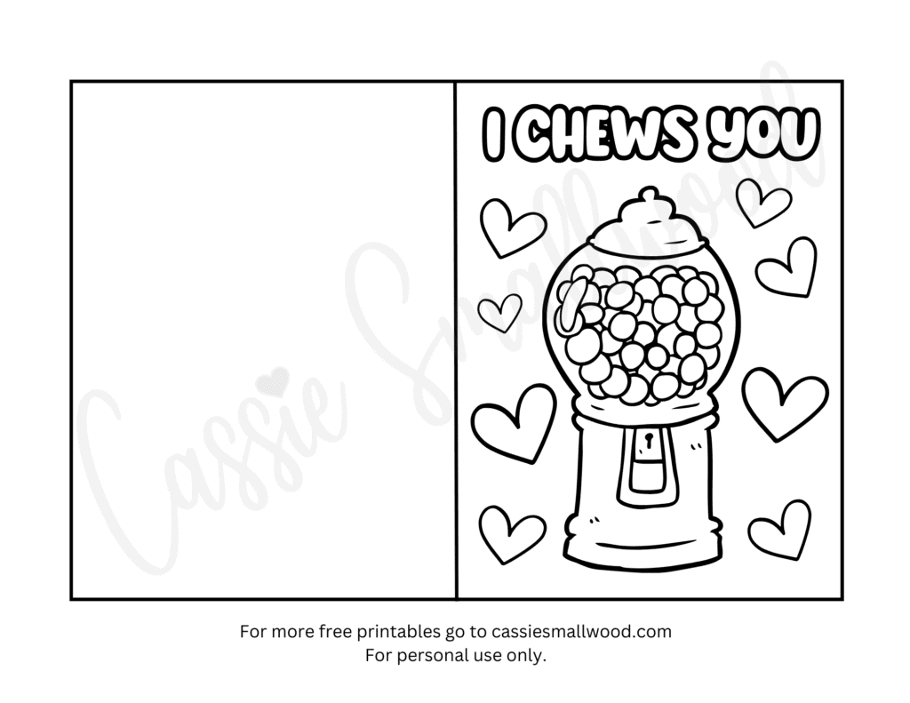93 CUTEST Printable Valentine s Day Cards To Color Cassie Smallwood