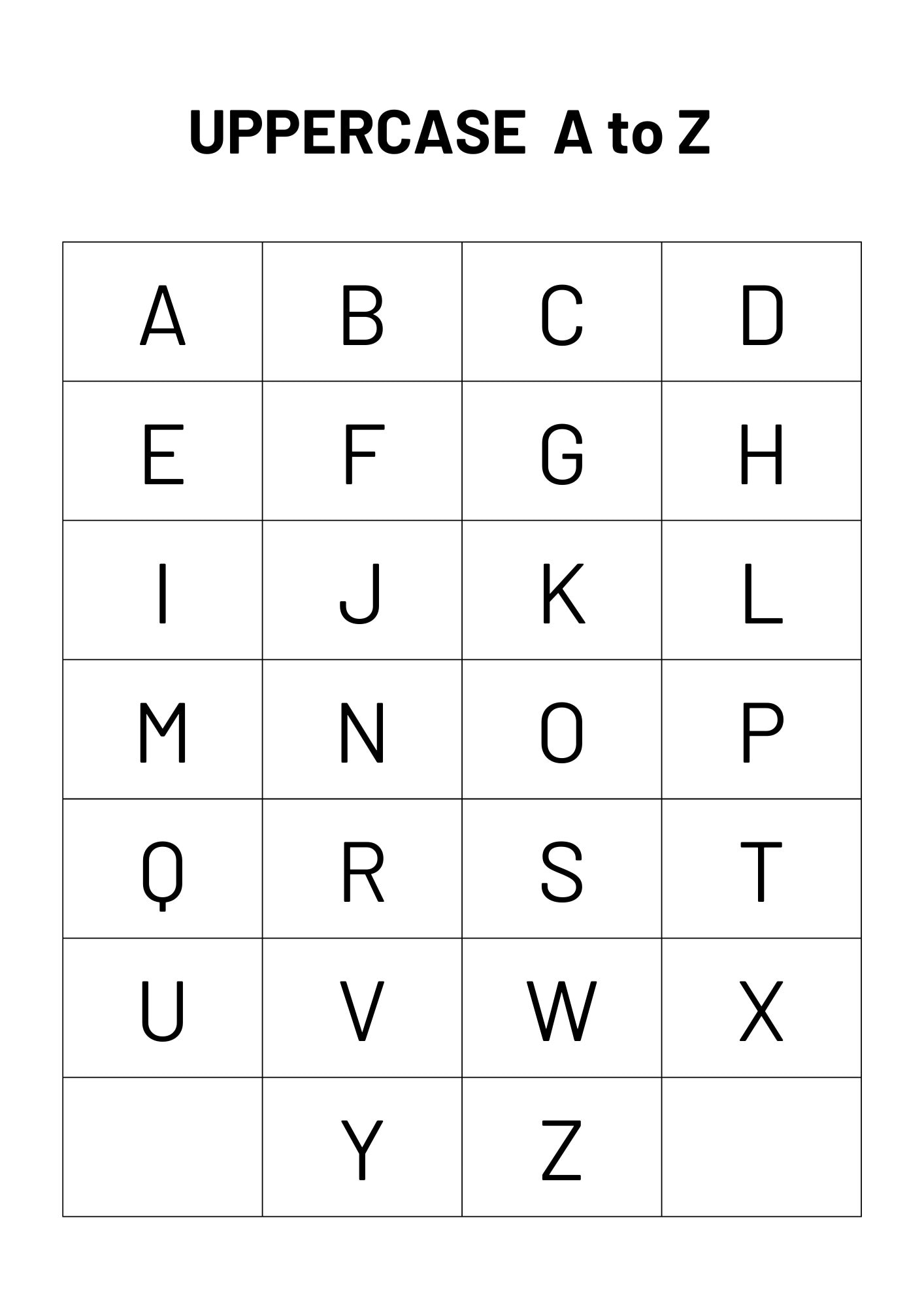 A To Z Alphabet Chart Literacy Printable For Preschool digital Download Etsy A To Z Alphabet Chart Literacy Printable For Preschool digital Download Etsy