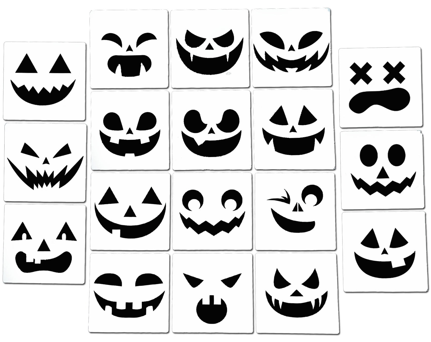 Acid Tactical Halloween Jack O Lantern Art Stencils 18 Count Walmart Business Supplies