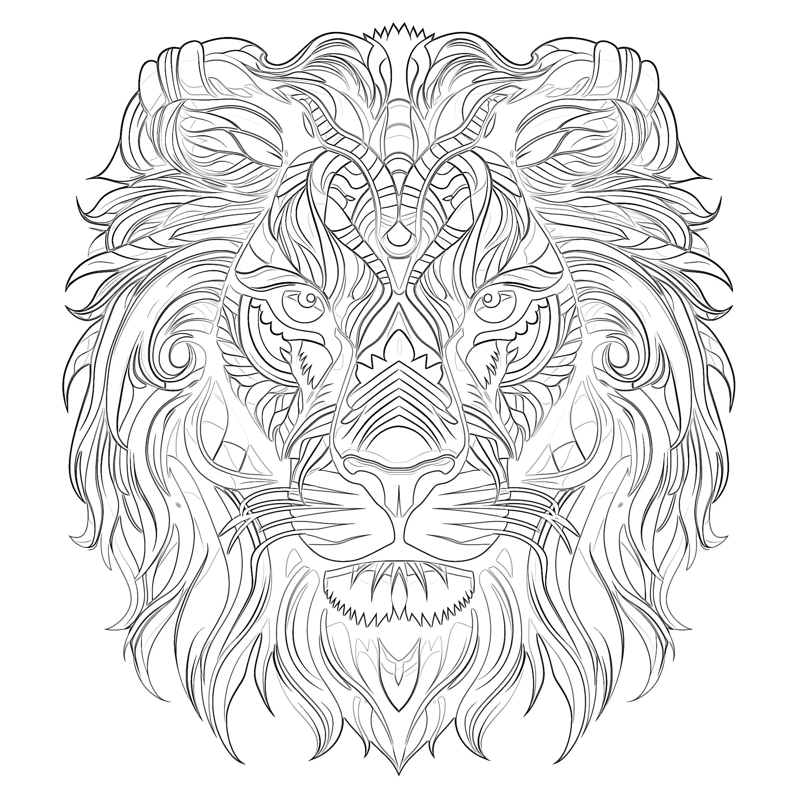animal coloring pages for adults