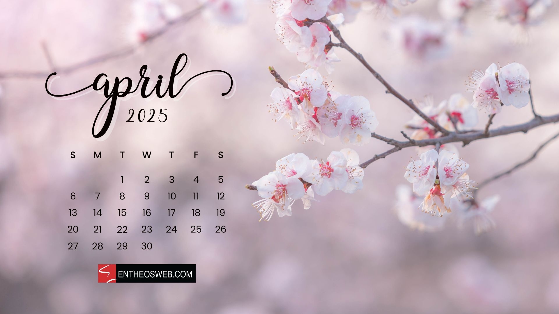 April Calendar Desktop Wallpaper Backgrounds EntheosWeb
