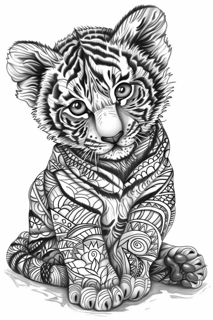colouring pages of tiger colouring pages of tiger