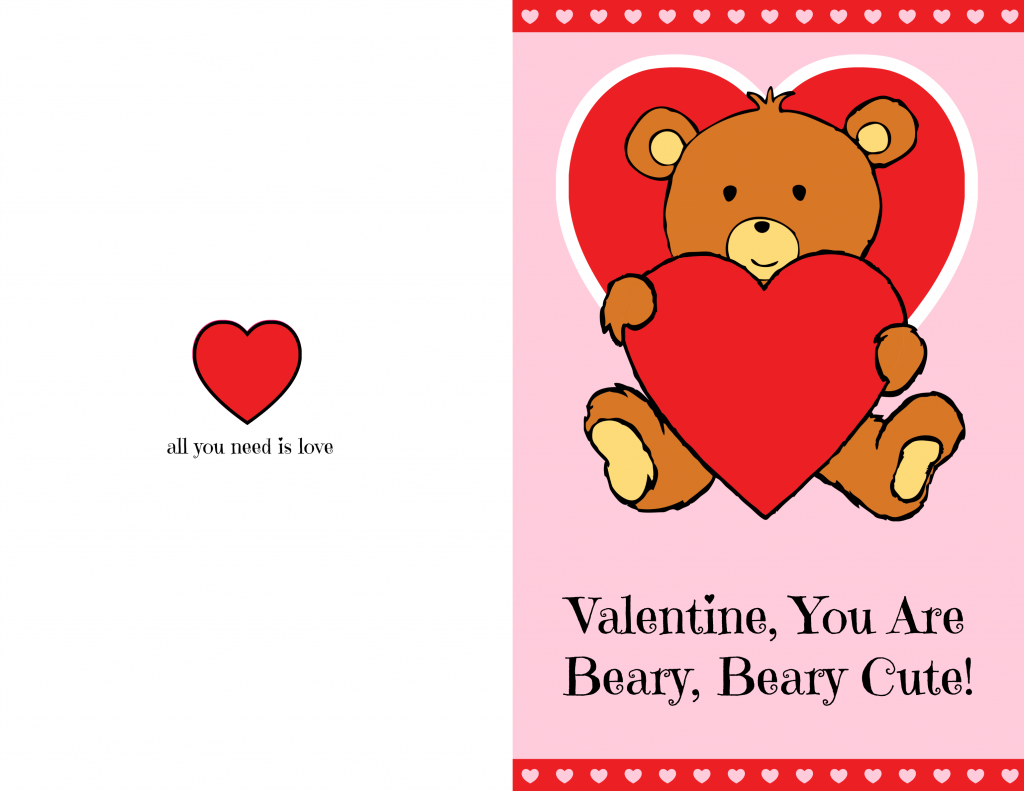 valentine's day card printable valentine's day card printable