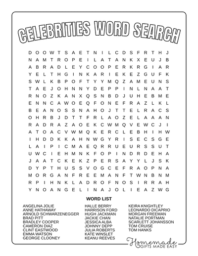 Best Free Word Search Printable Puzzles For Kids Adults