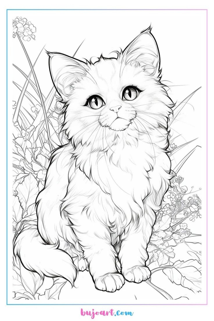 cat coloring book pages cat coloring book pages