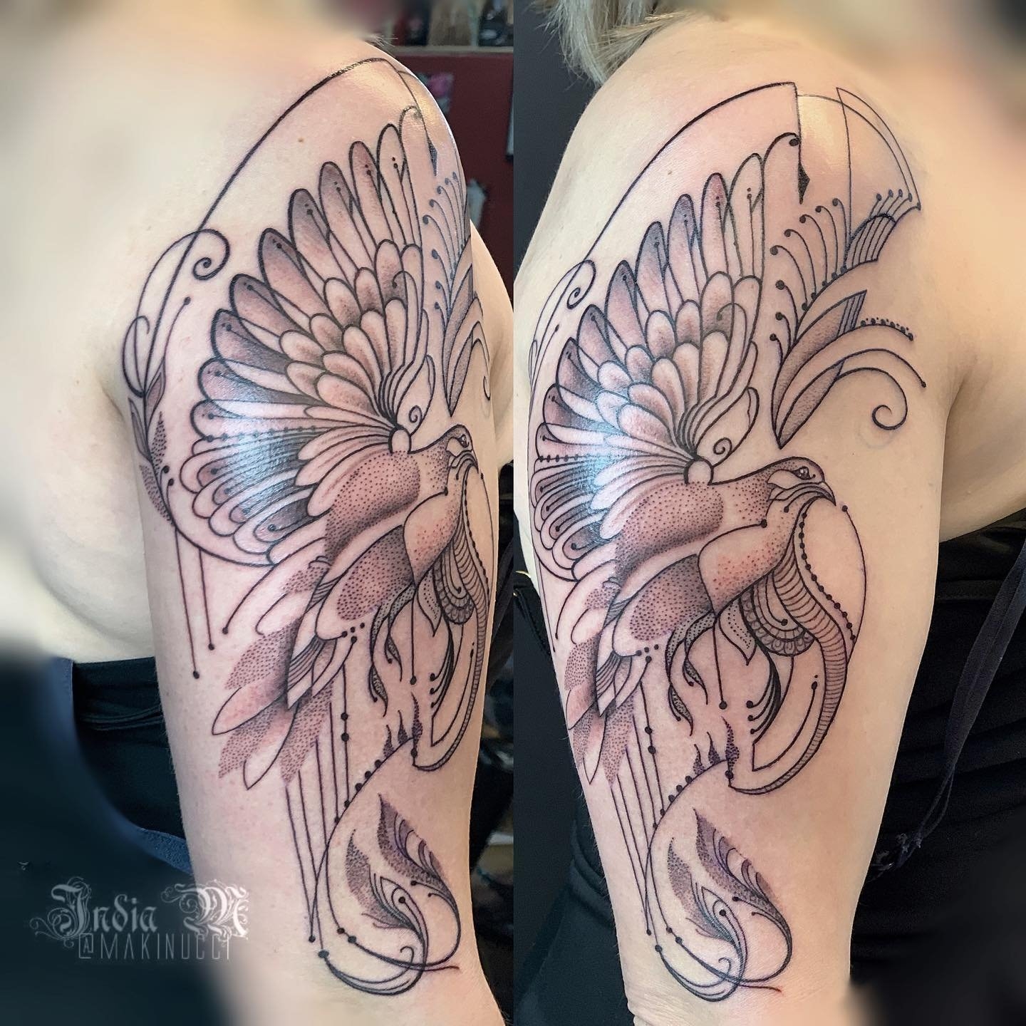 Bird In Flight Arm Tattoo Tattoo Shop And Piercing Studio Liverpool
