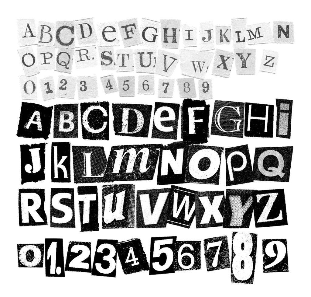 Black And White Newspaper Letters Numbers Cutouts PNG Transparent OnlyGFX Black And White Newspaper Letters Numbers Cutouts PNG Transparent OnlyGFX