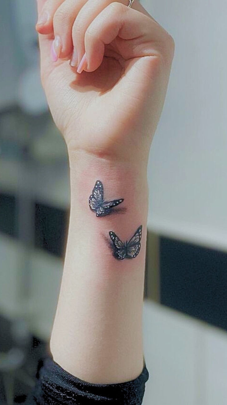 Butterfly Wrist Tattoo