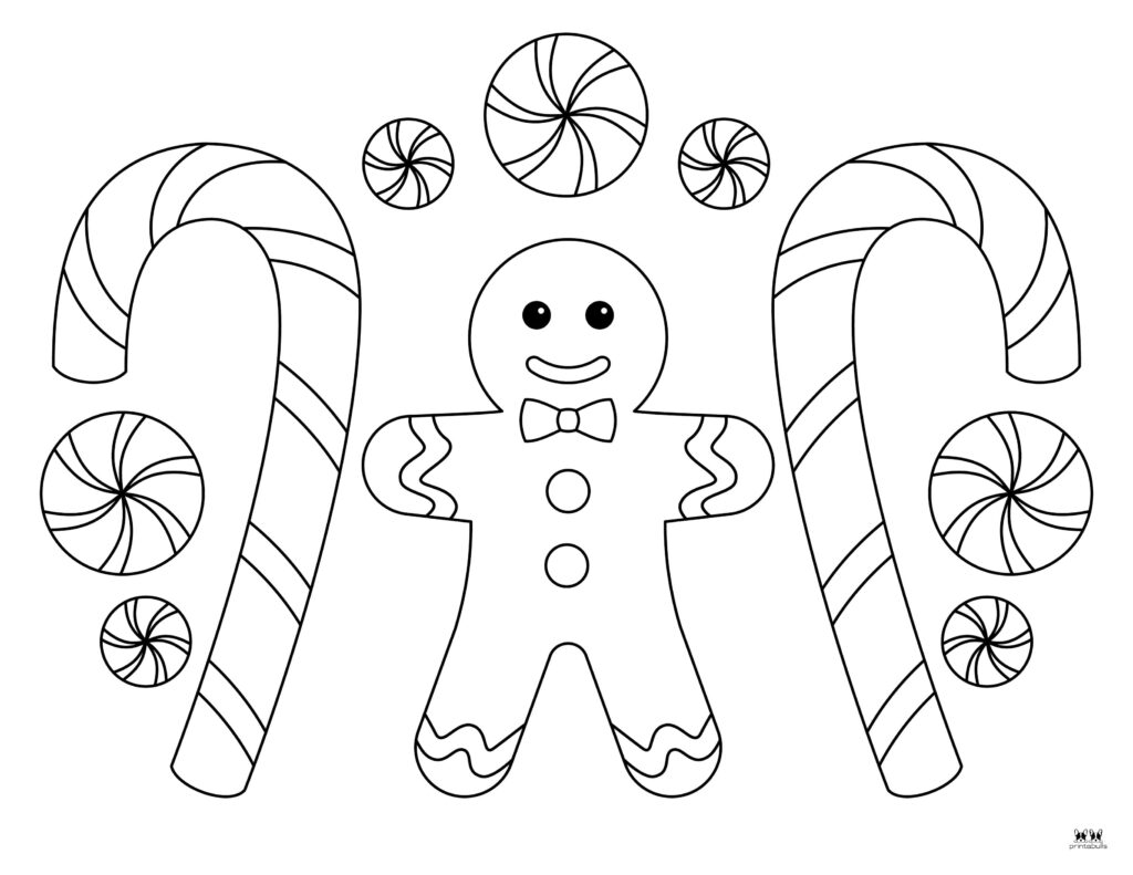 candy cane coloring sheet candy cane coloring sheet