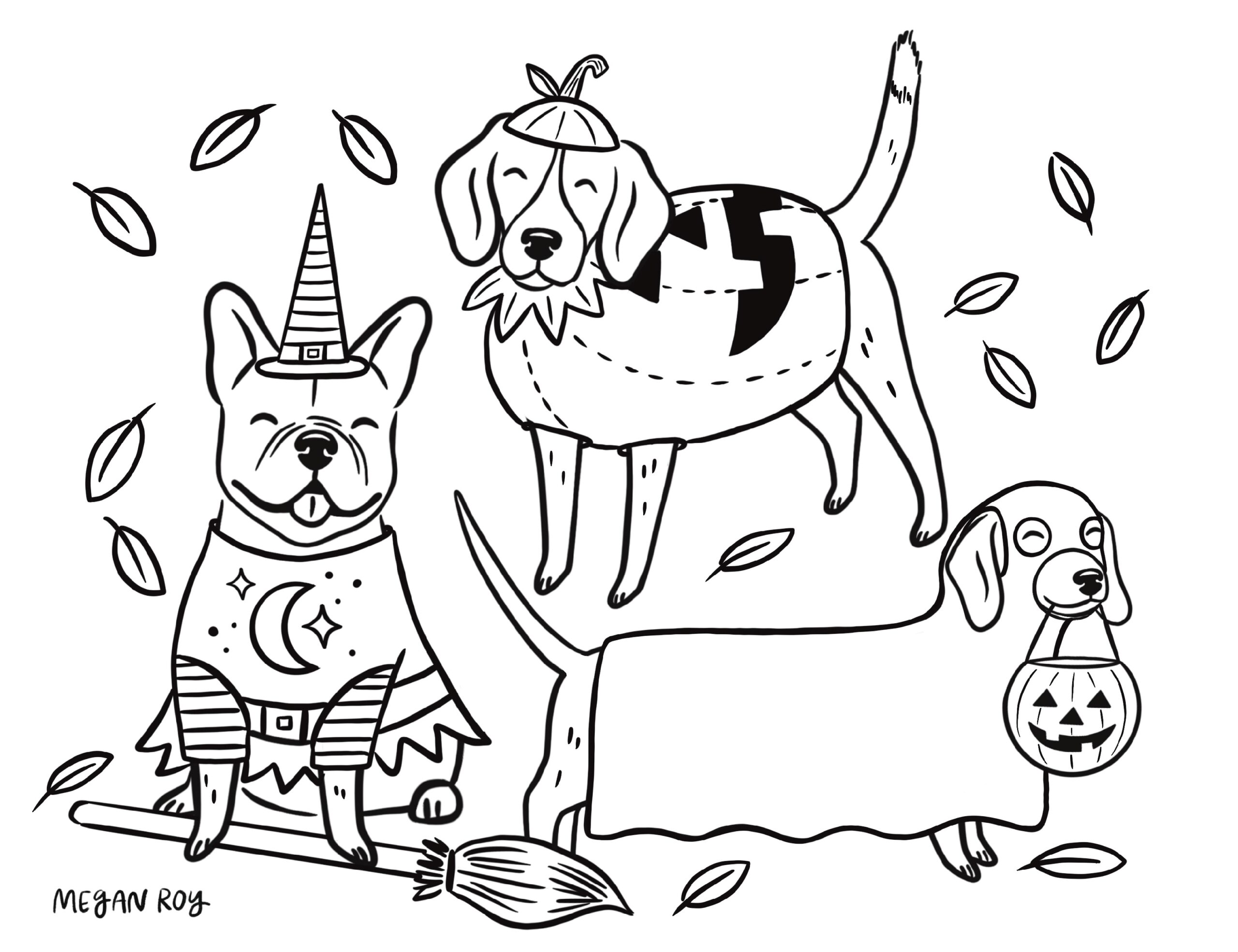 printable dog colouring pages