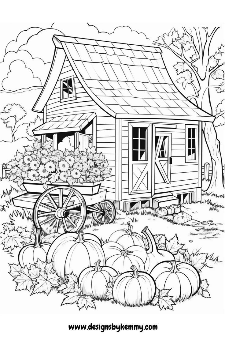 autumn coloring pages for adults