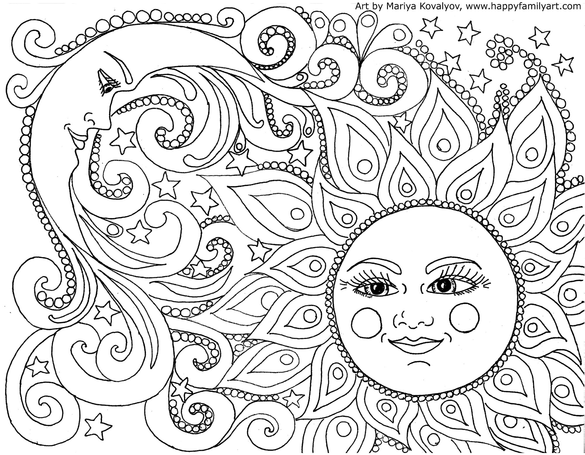 Coloring Pages Happy Family Art Worksheets Library