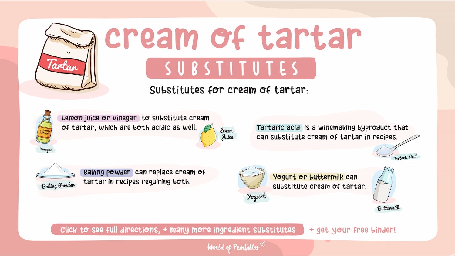 Cream Of Tartar Substitutes World Of Printables