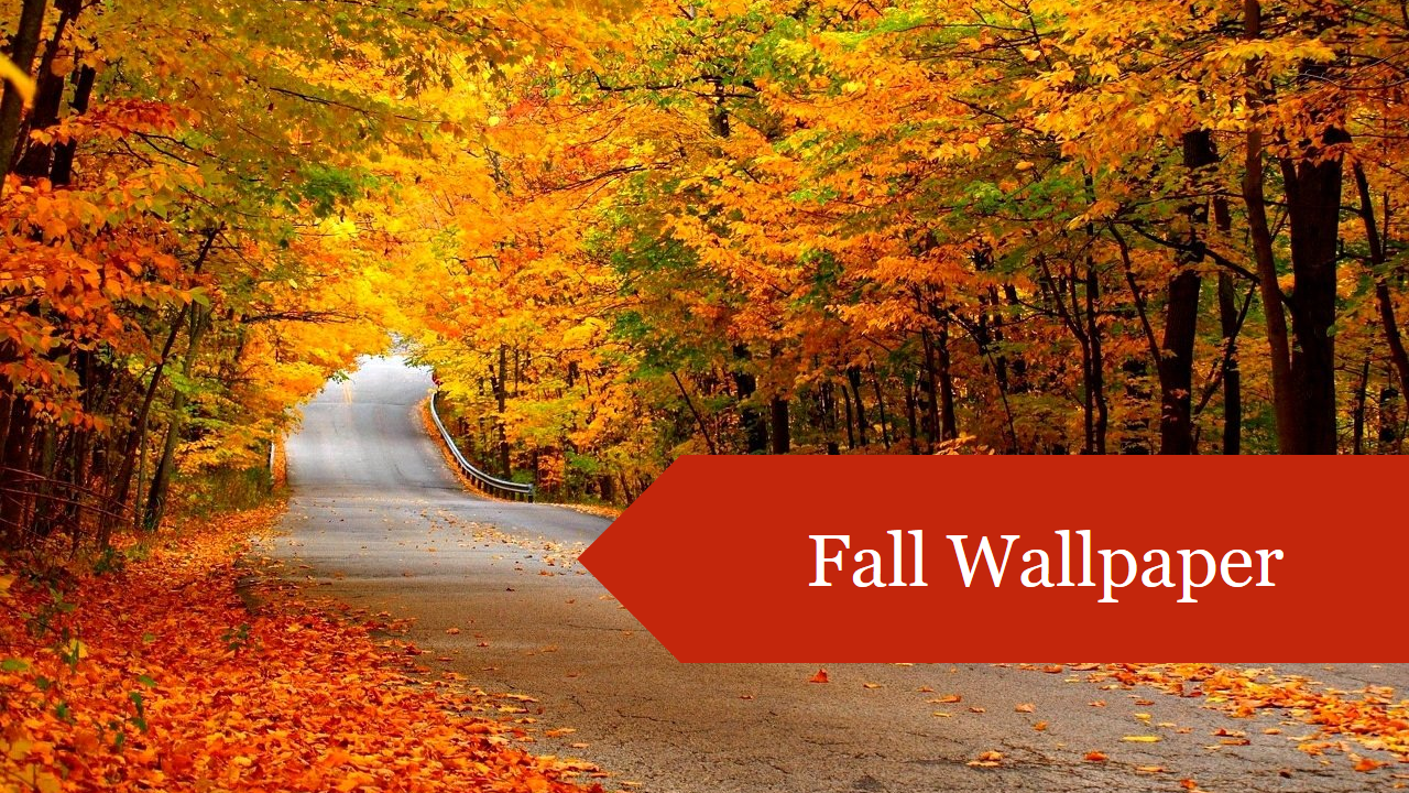 Creative Free Fall Wallpaper PPT Background Slides