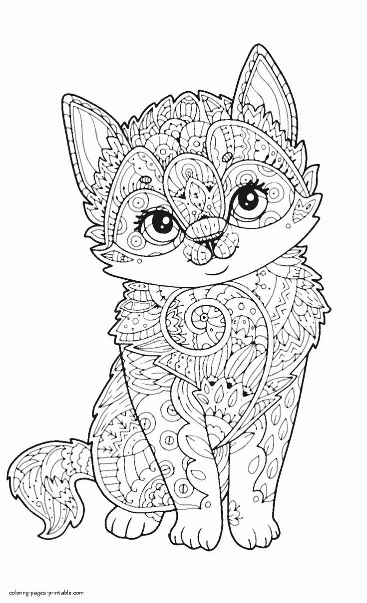 Cute Animal Coloring Page Cute Animal Coloring Page