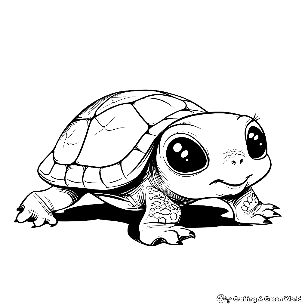 Cute Baby Turtle Dragoart Coloring Pages Free Printable 