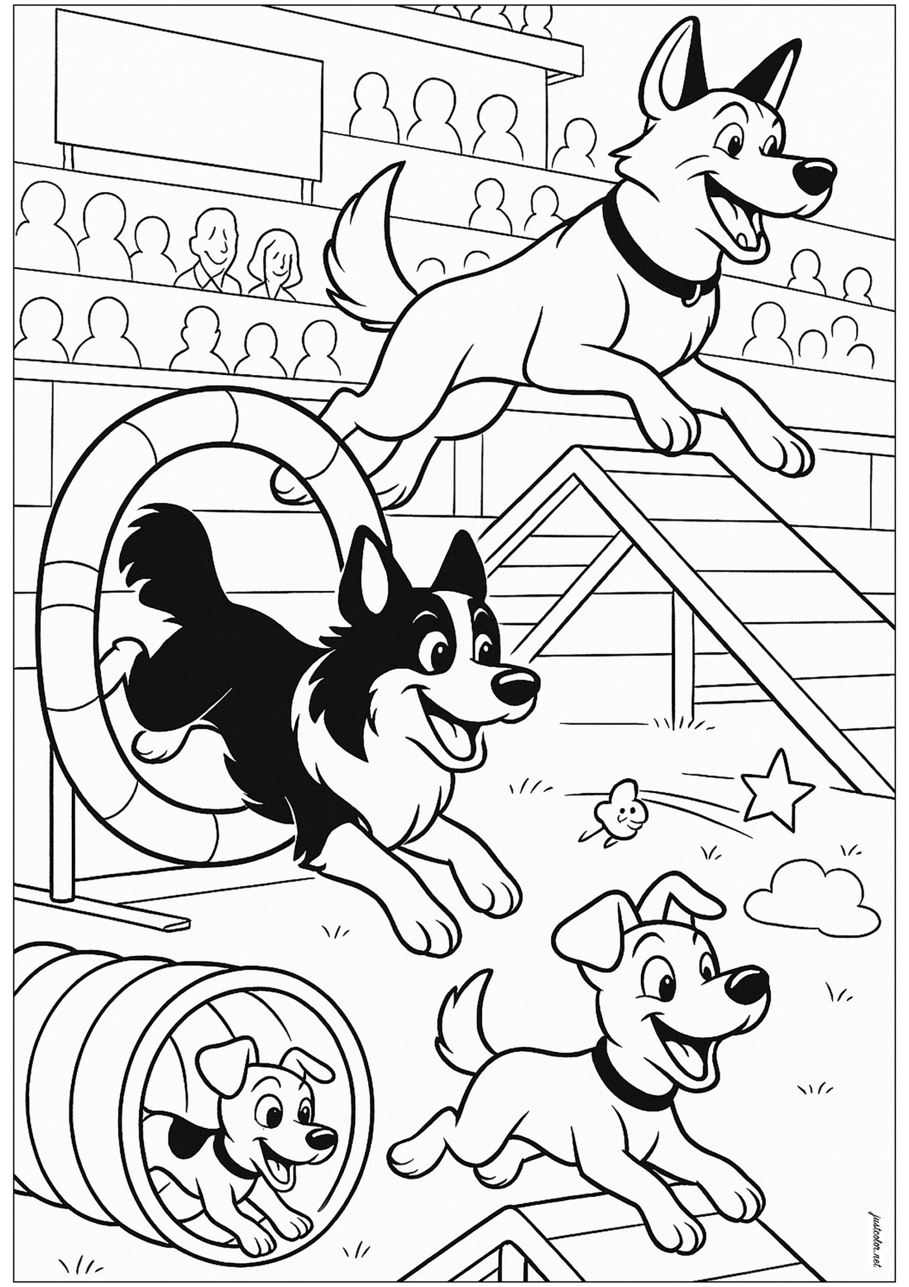 free printable coloring pages dogs
