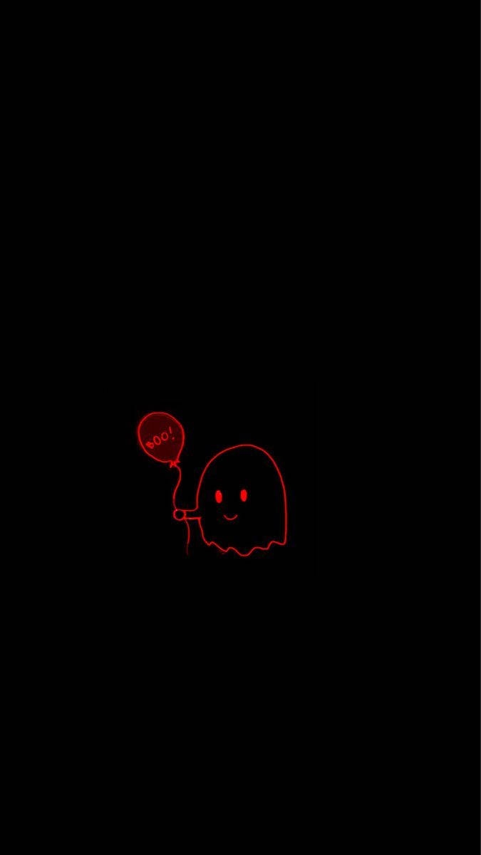 Download Cute Dark Red Ghost Wallpaper Wallpapers
