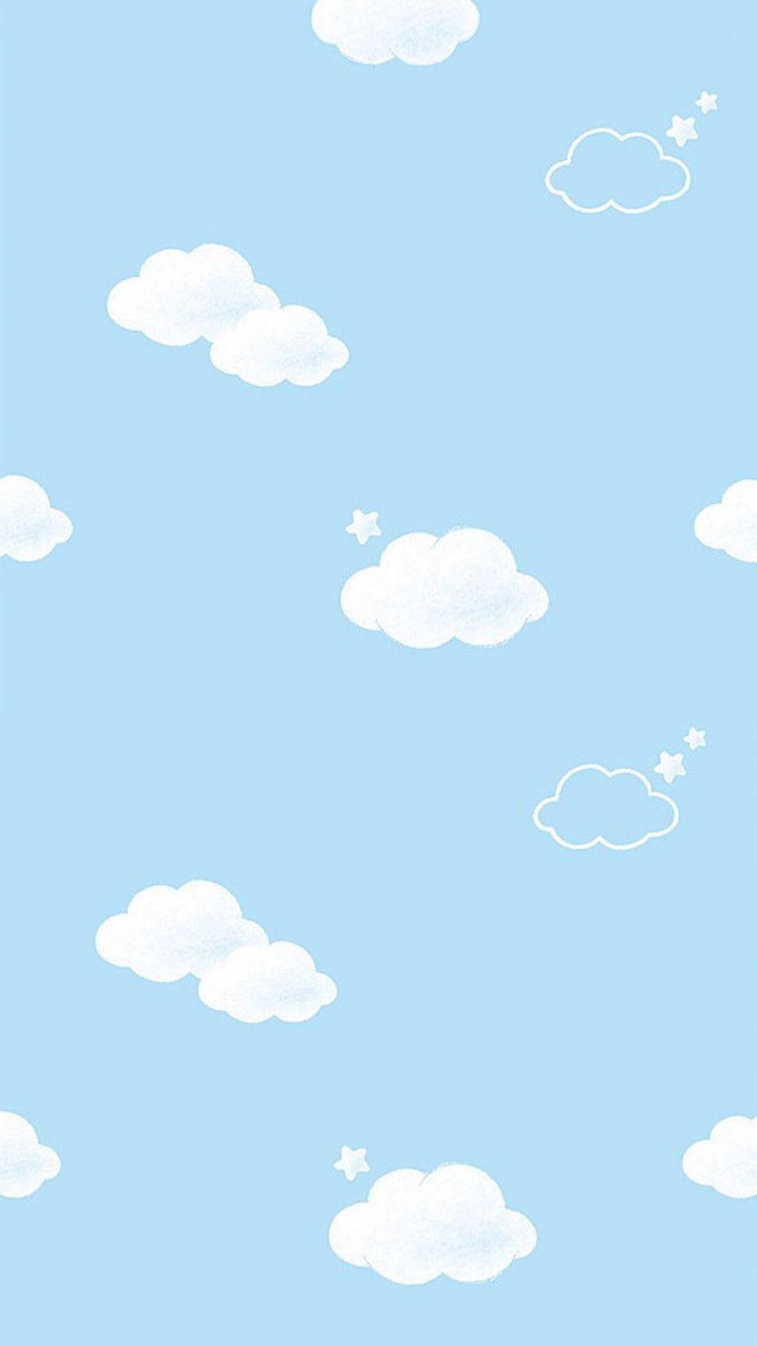 Download Light Blue Aesthetic Cartoon Clouds Wallpaper Wallpapers Download Light Blue Aesthetic Cartoon Clouds Wallpaper Wallpapers