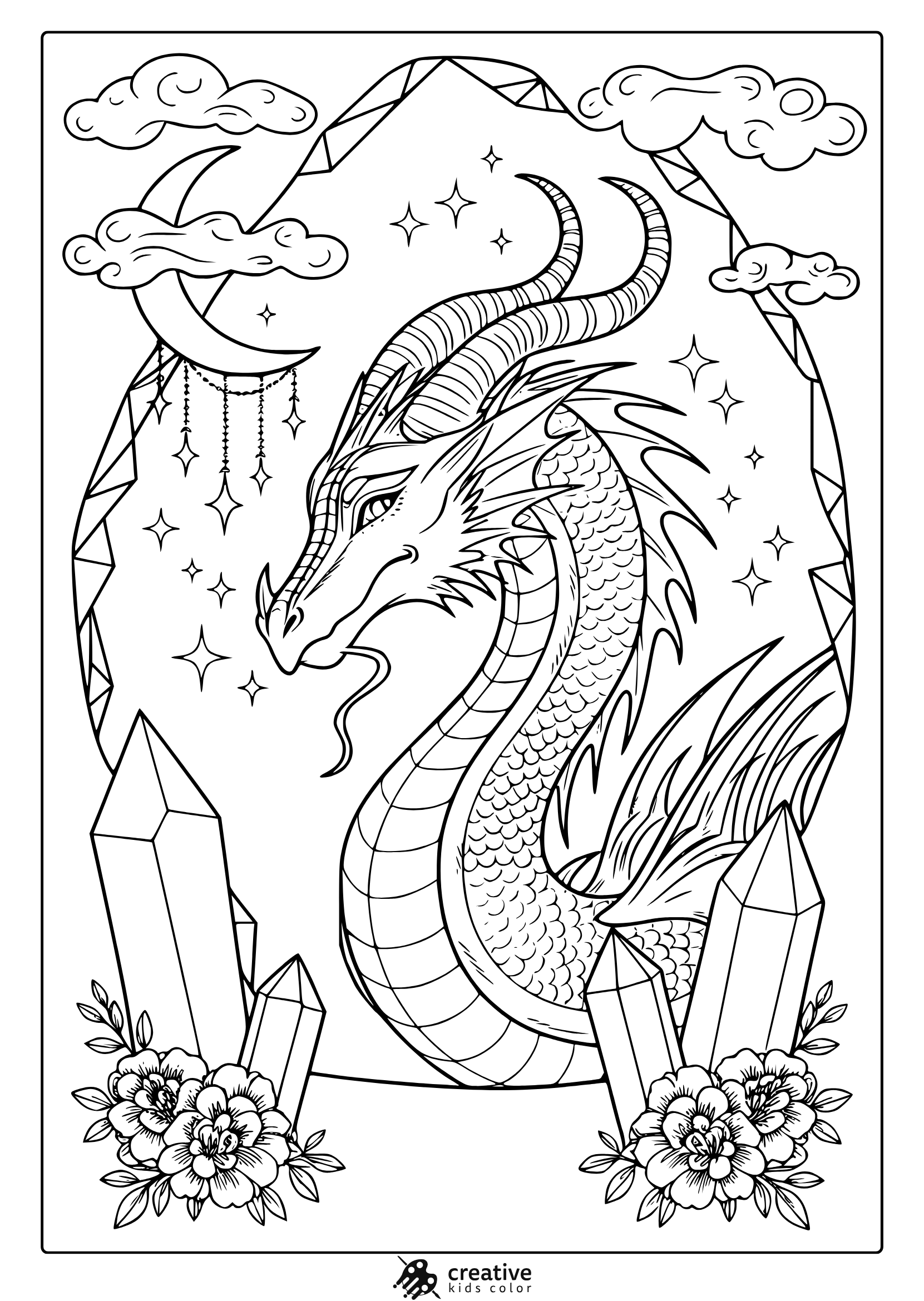 Dragon Coloring Pages 25 Free Printable PDF 