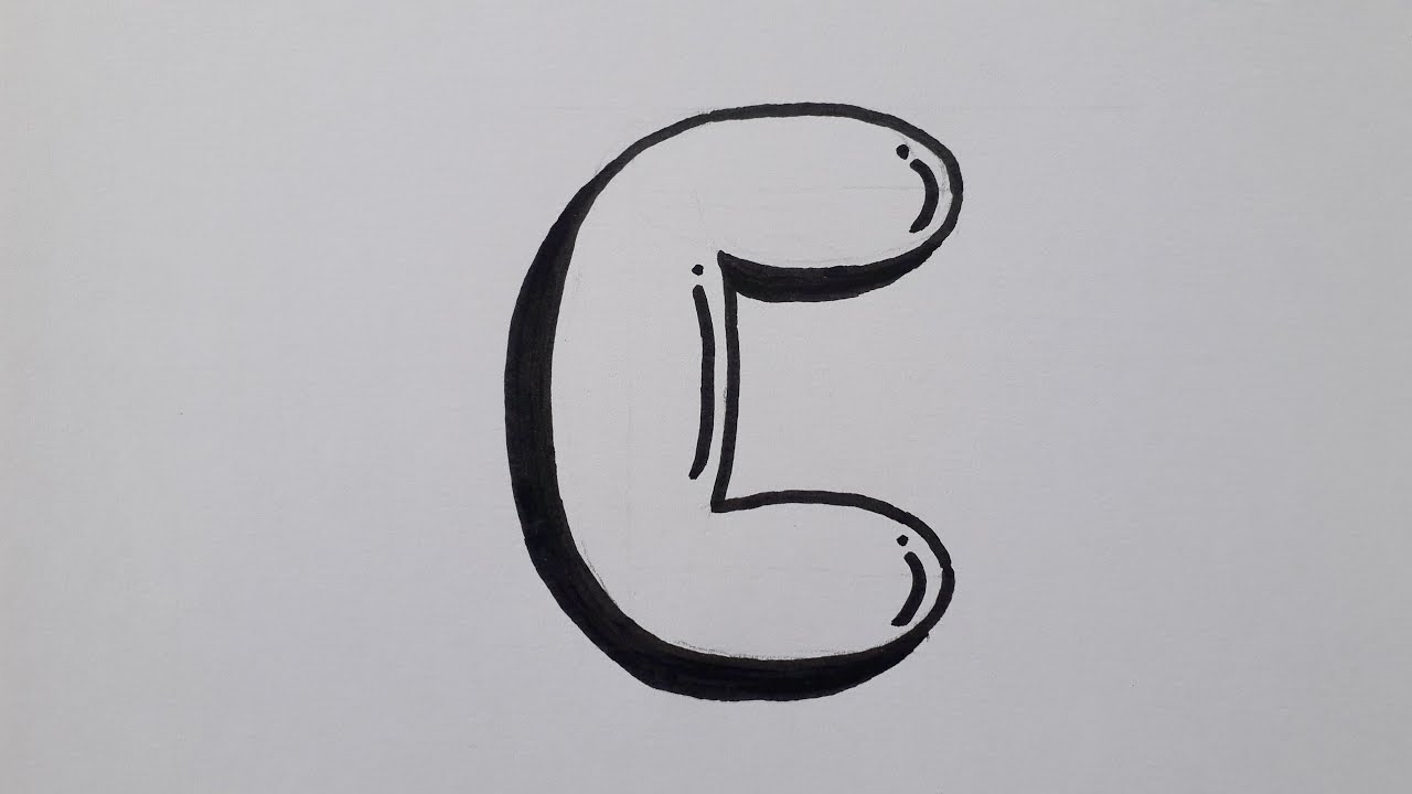 Drawing Graffiti Bubble Letter C Easy How To Draw Capital Letters For Beginners Art On Paper YouTube Drawing Graffiti Bubble Letter C Easy How To Draw Capital Letters For Beginners Art On Paper YouTube