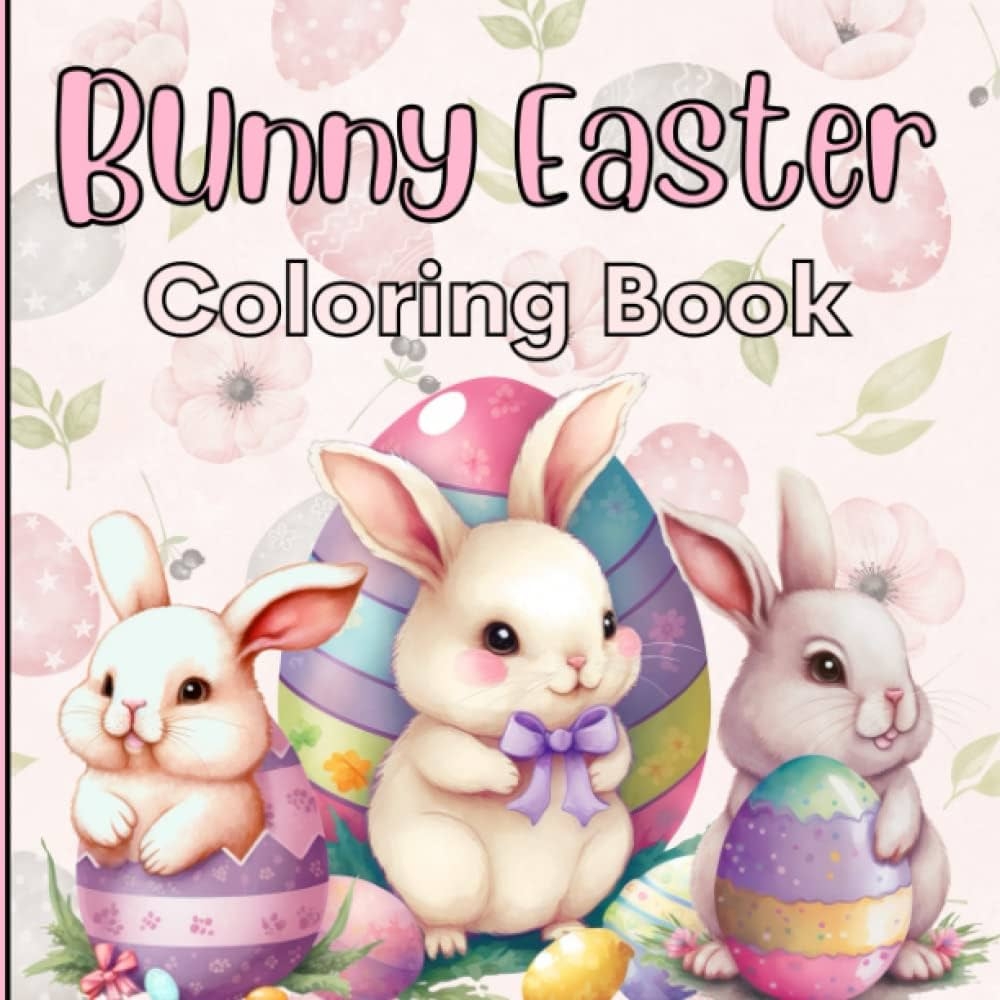 easter bunny coloring book pages