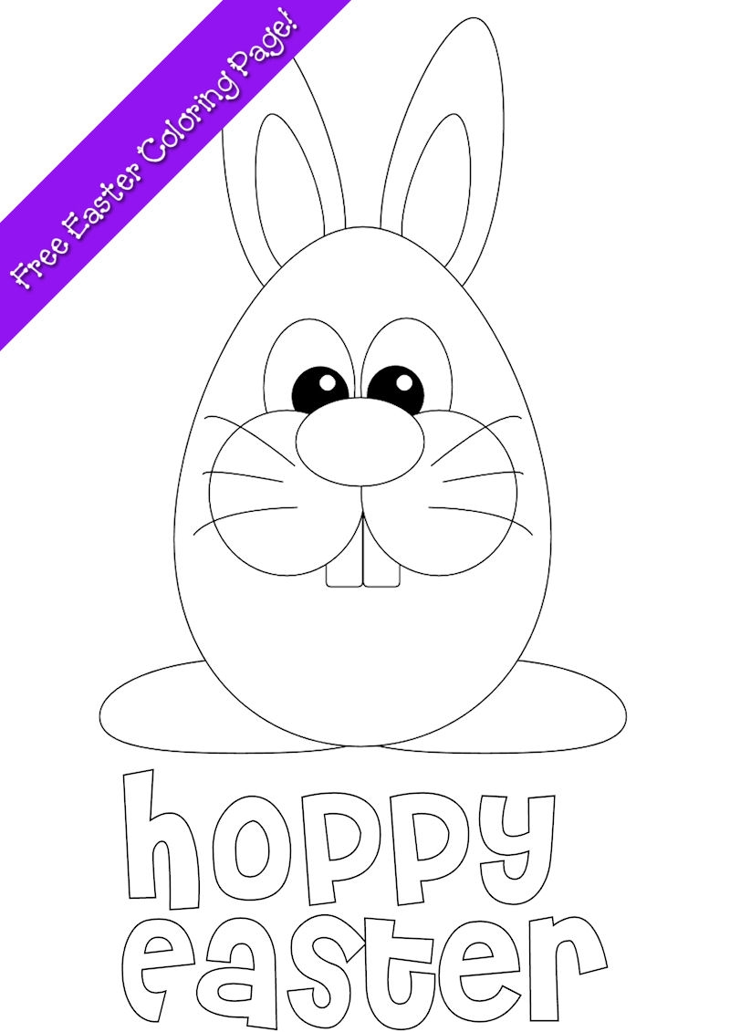 Easter Bunny Coloring Page Free Printable Easter Bunny Coloring Page Free Printable