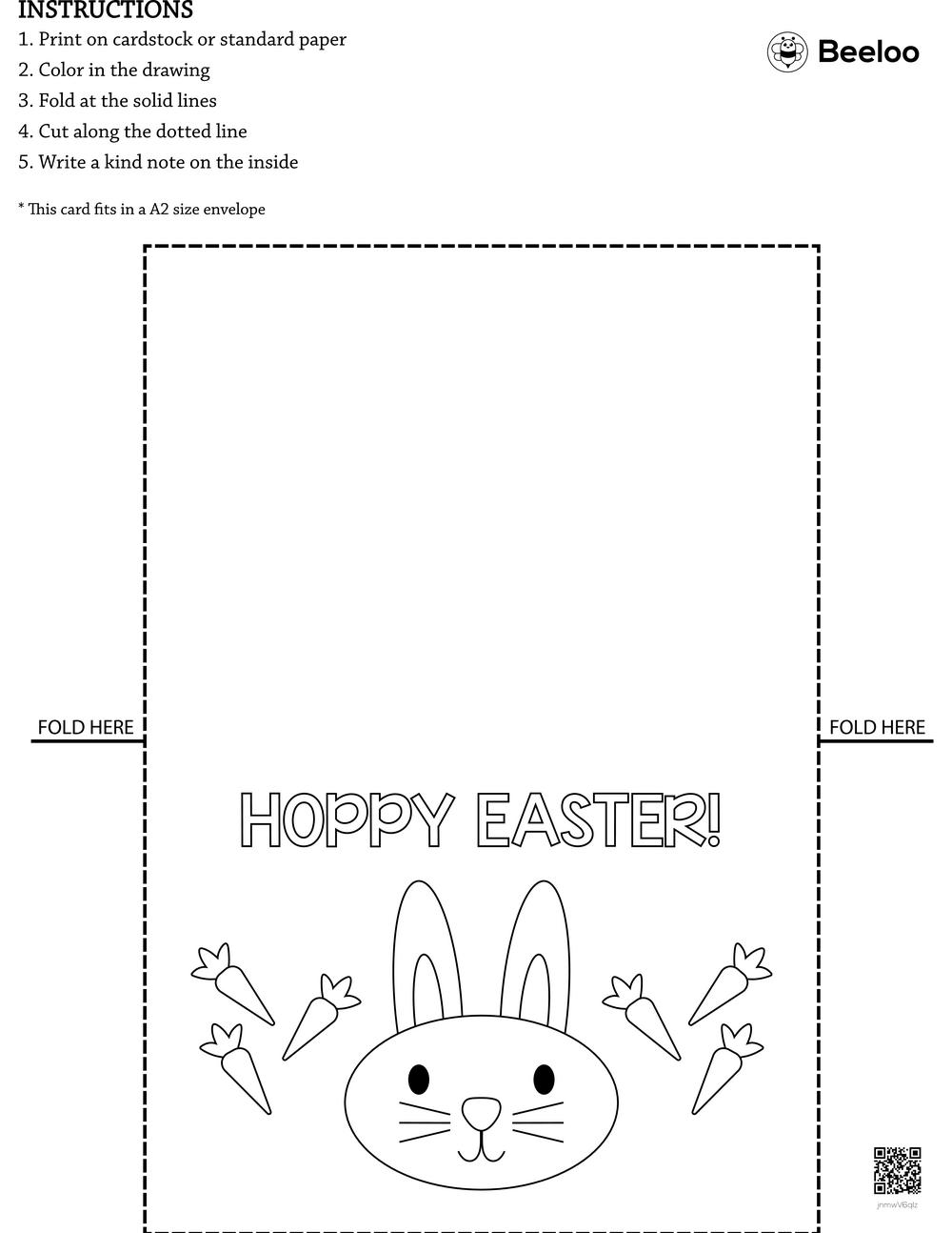 Easter Card Beeloo Printable Crafts And Activities For Kids