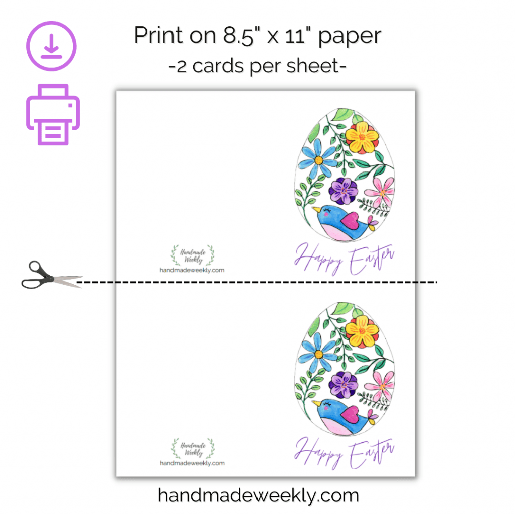 Easter Card Free Download Handmade Weekly