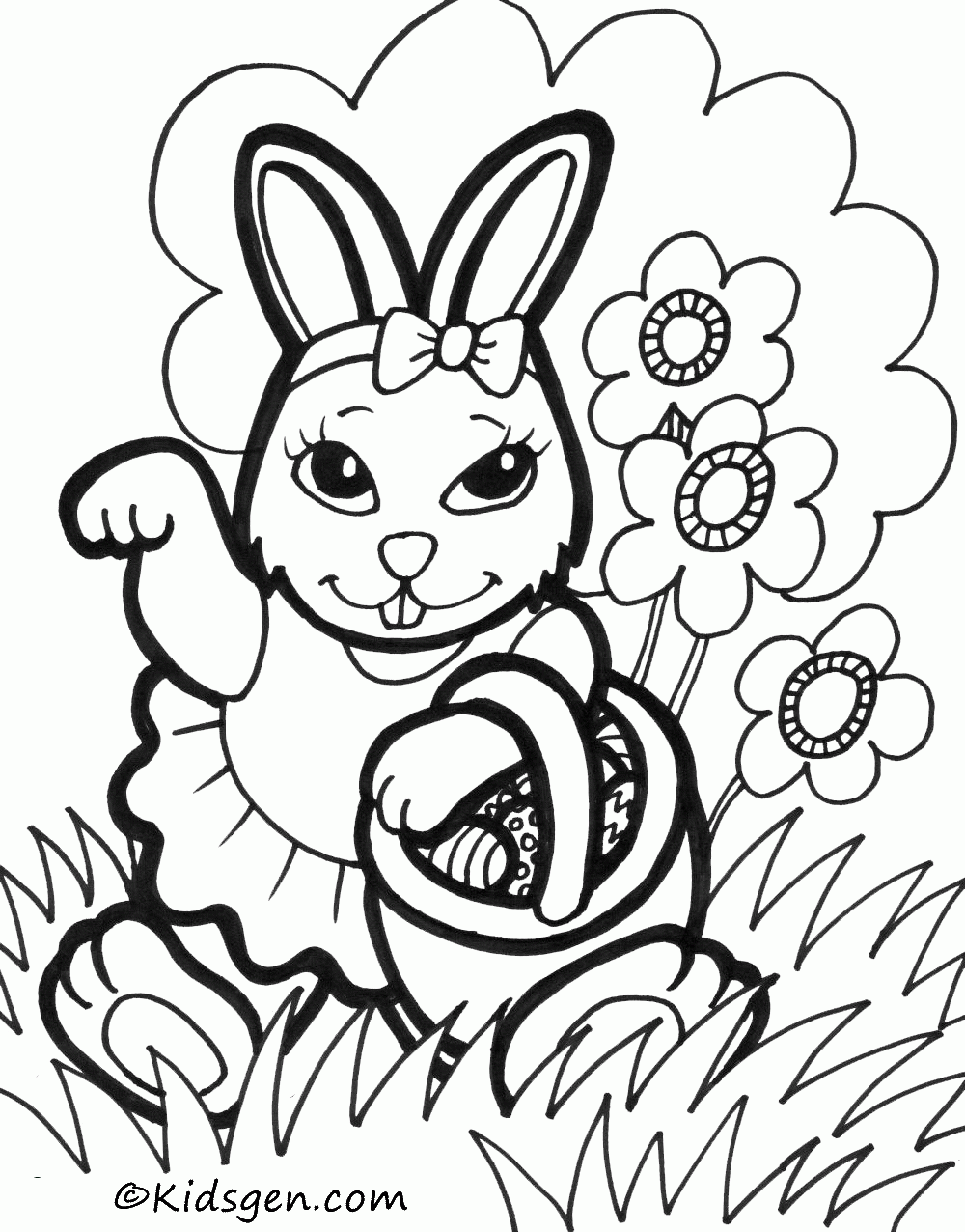 pictures to color of easter pictures to color of easter