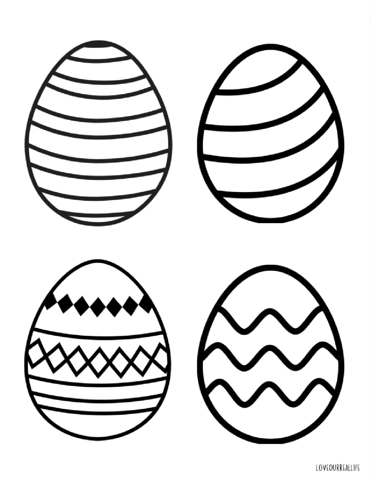 easter egg color sheet
