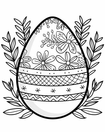 Easter Eggs Coloring Pages