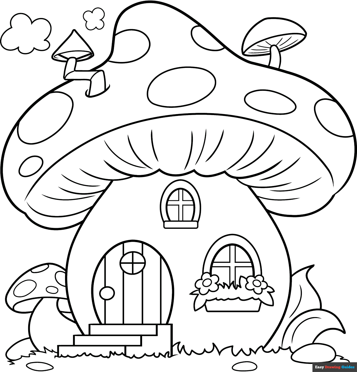 colouring pages of a house