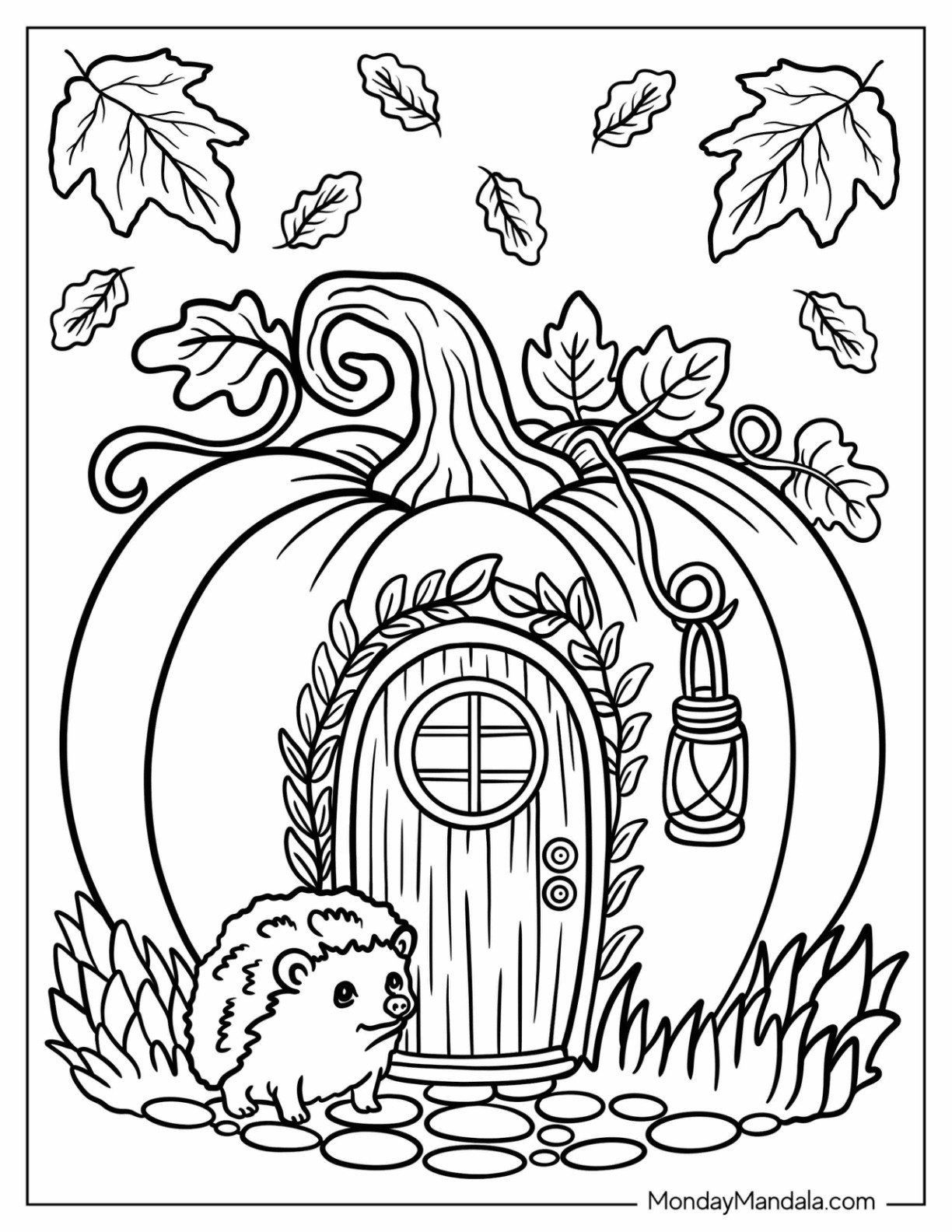 Autumn Coloring Pages For Adults