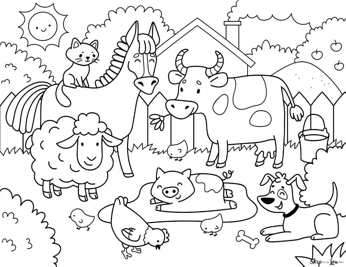 animal coloring pages printable