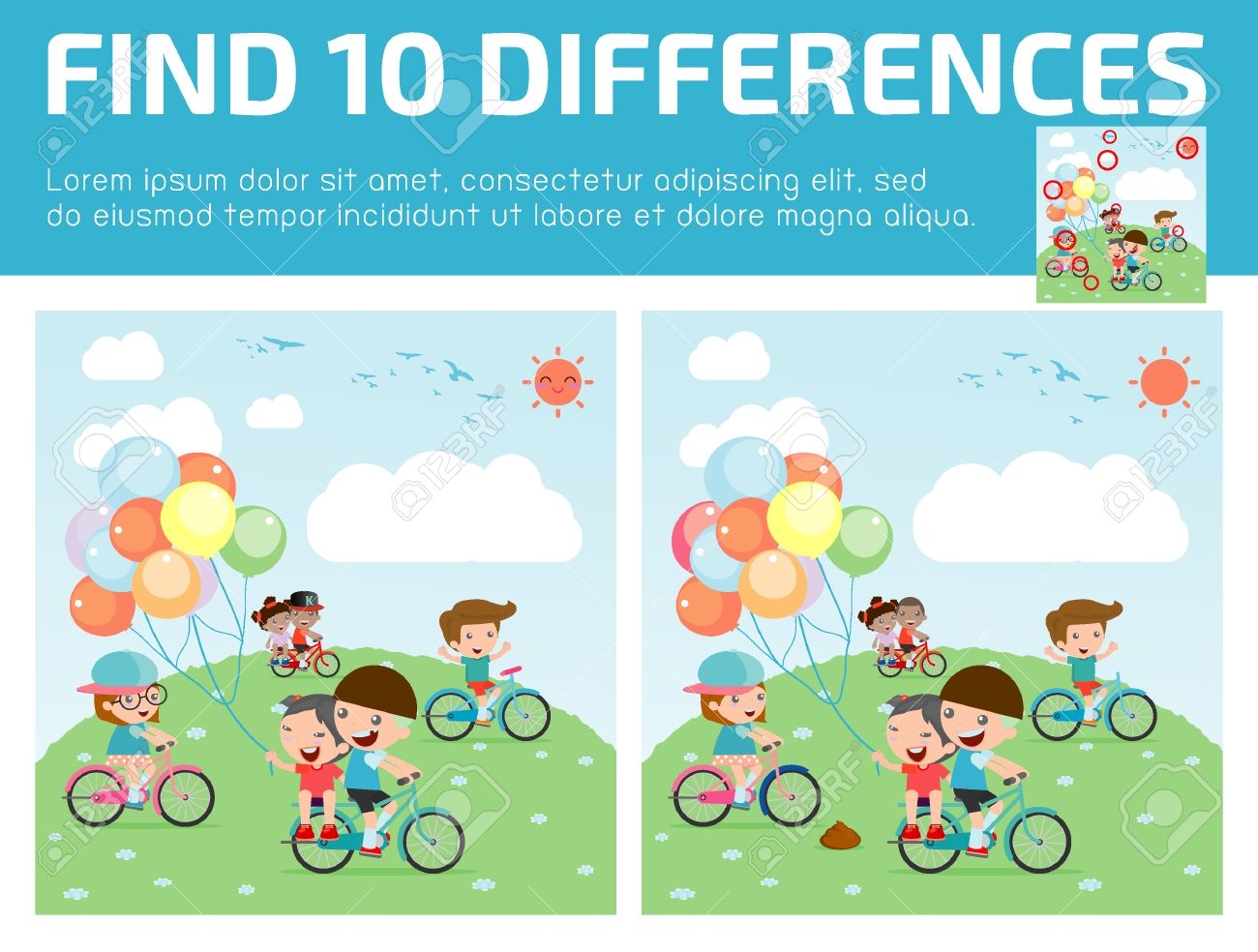 Find Differences Game For Kids find Differences Brain Games Children Game Educational Game For Preschool Children Vector Illustration Kids Riding Bikes Royalty Free SVG Cliparts Vectors And Stock Illustration Image 46508003 Find Differences Game For Kids find Differences Brain Games Children Game Educational Game For Preschool Children Vector Illustration Kids Riding Bikes Royalty Free SVG Cliparts Vectors And Stock Illustration Image 46508003
