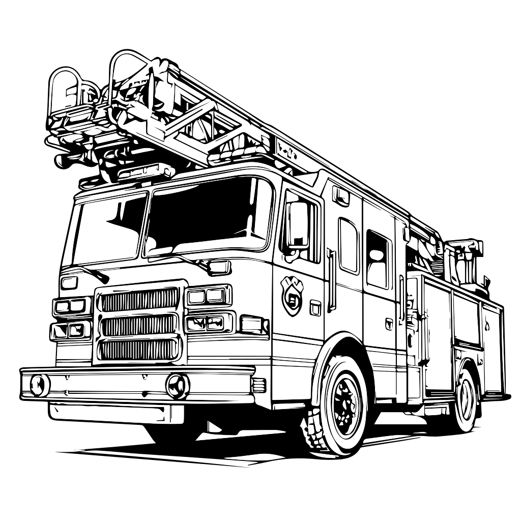 Fire Trucks Coloring Pages Free Printable Fire Coloring Sheets