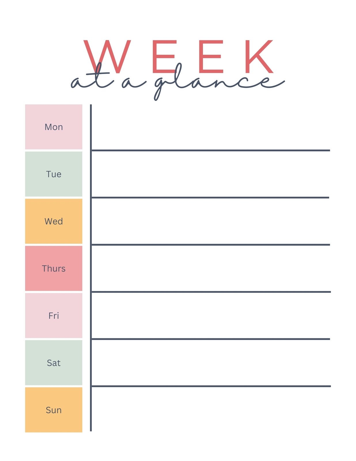 7 day weekly planner printable pdf 7 day weekly planner printable pdf
