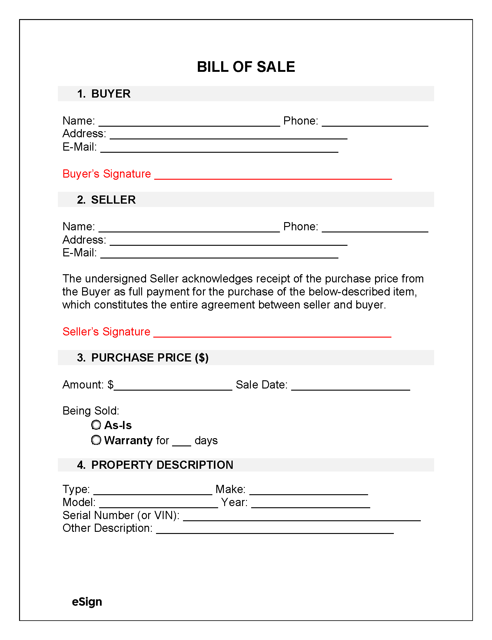 how do you write a bill of sale how do you write a bill of sale