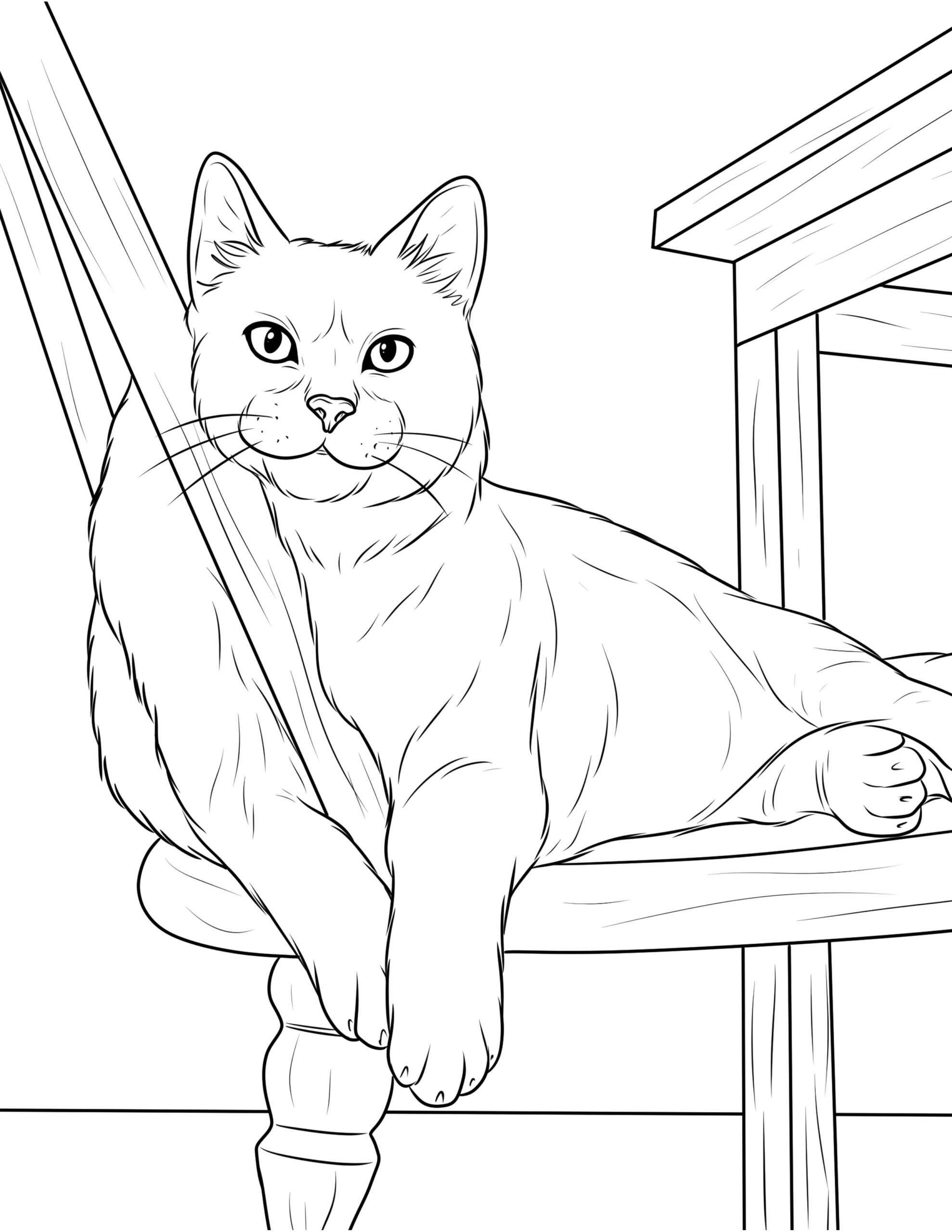 free printable cat coloring pages