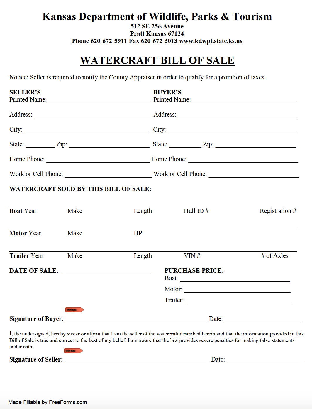 bill of sale boat