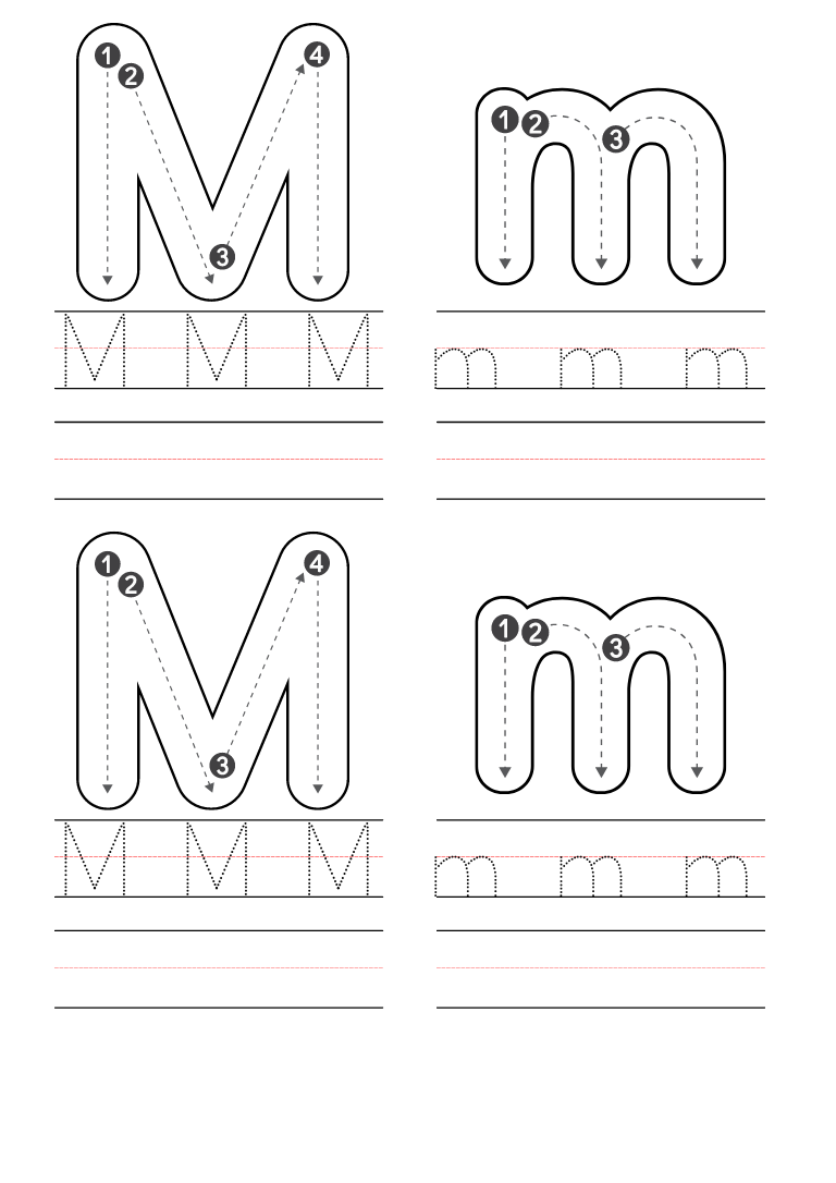 letter m coloring page