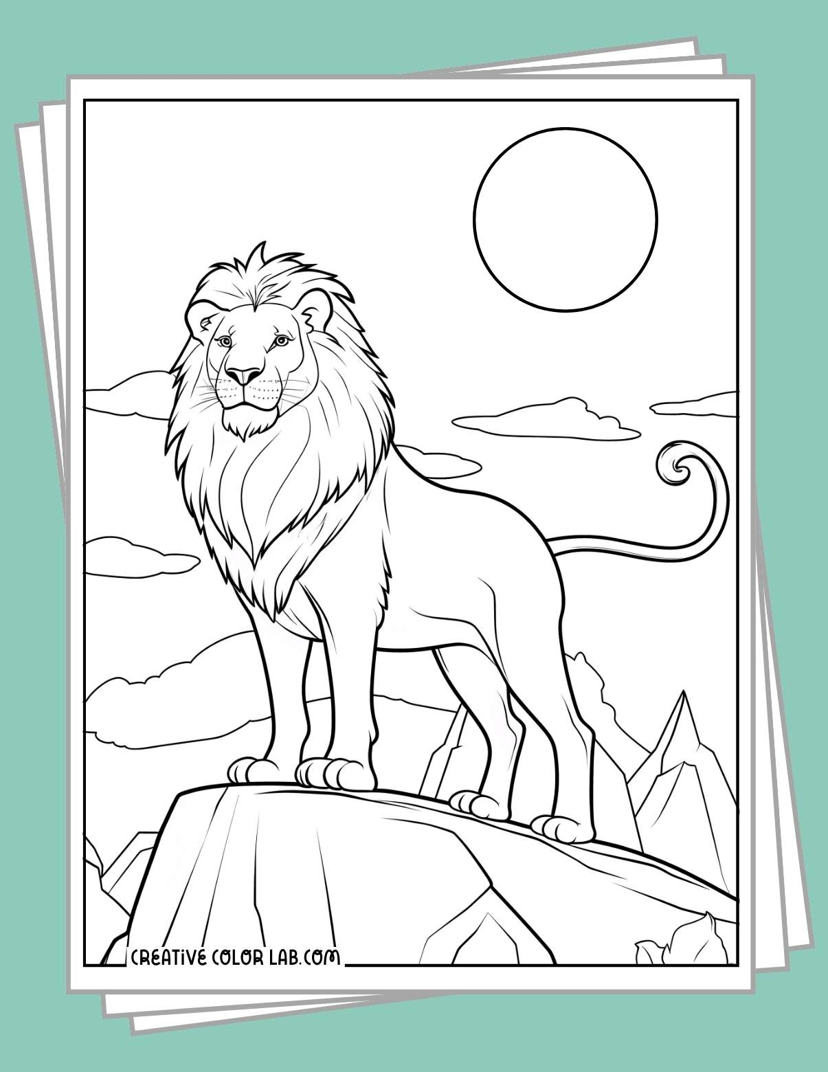 Free Lion Coloring Pages Printable PDFs
