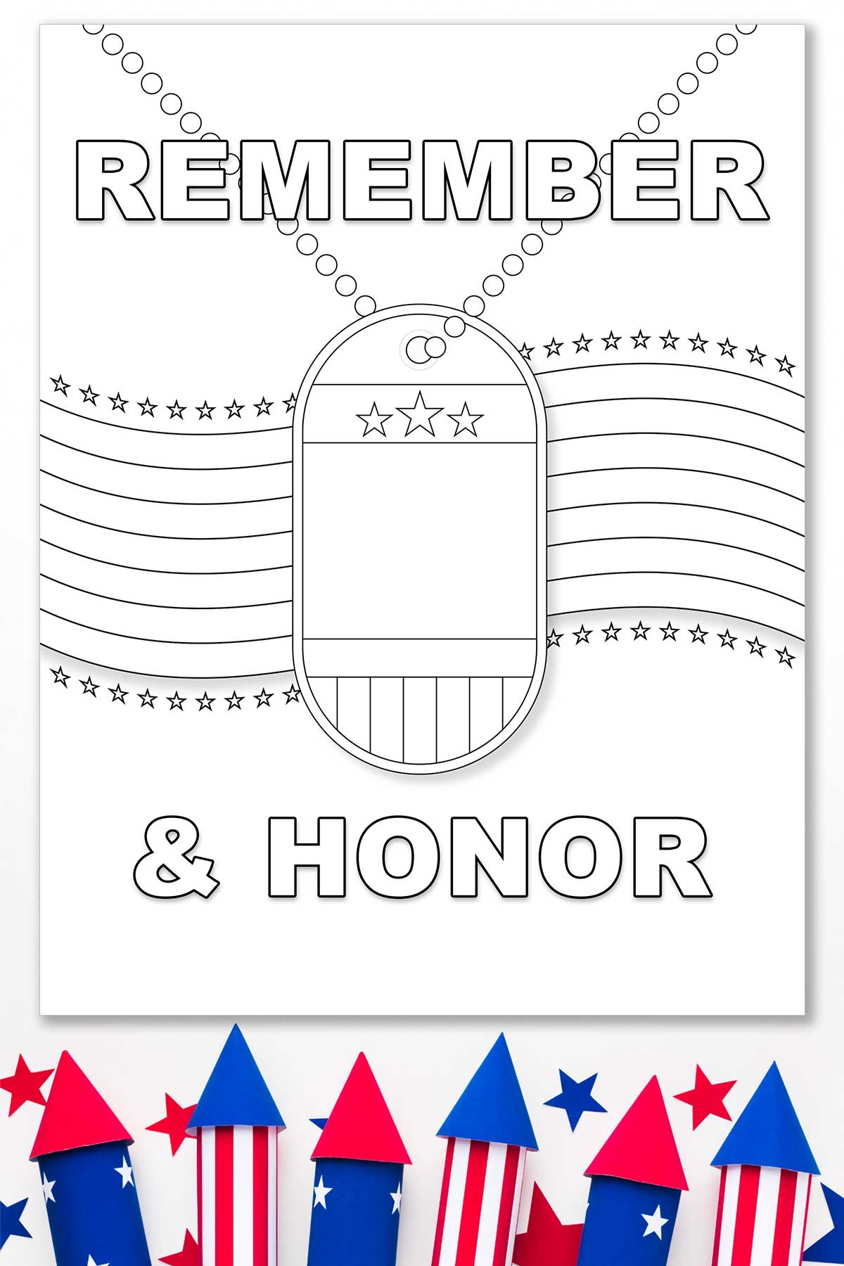 memorial day coloring book
