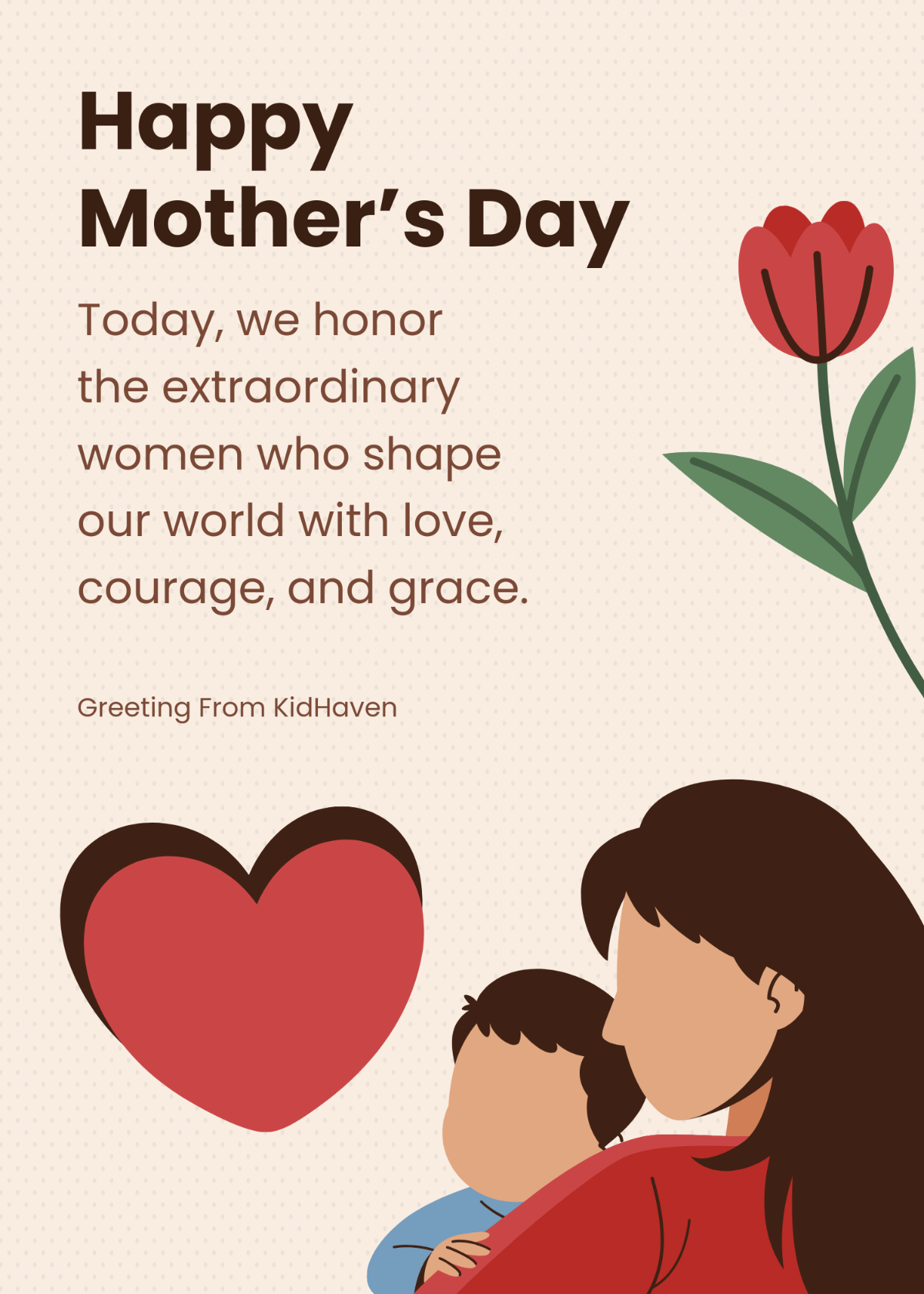 Free Mother s Day Card Message Template To Edit Online