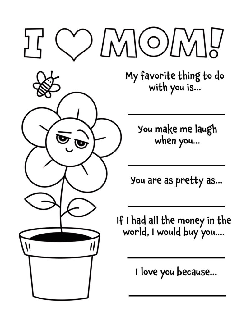 Free Mother s Day Printables And Mother s Day Craft For Preschool The Hollydog Blog