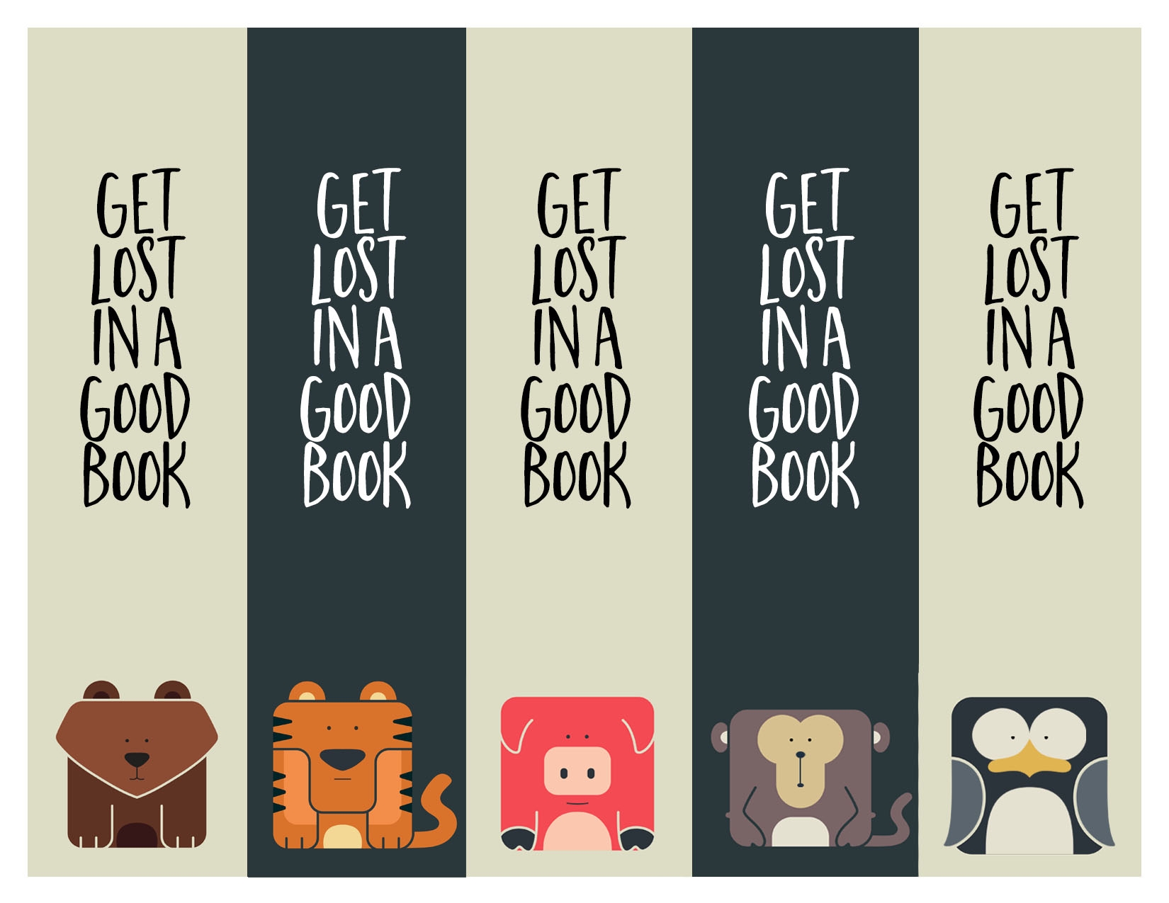 free bookmarks to print